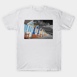 Hengistbury Head Beach Huts Bournemouth Dorset UK T-Shirt